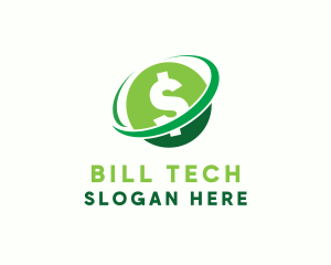 Bill - Dollar Currency Orbit logo design