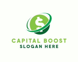 Loan - Dollar Currency Orbit logo design