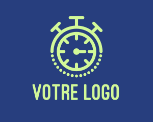 Sporting Goods - Timer Stopwatch Clock logo design