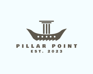Column - Pillar Column Ship logo design