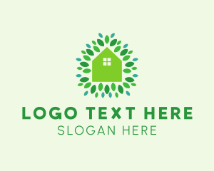 Vegan - Natural Leaf House logo design