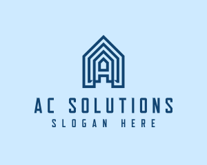 Home Builder Letter A  logo design