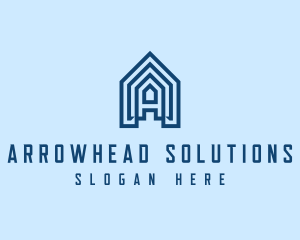 Home Builder Letter A  logo design