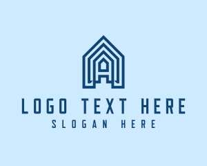 Builder - Home Builder Letter A logo design