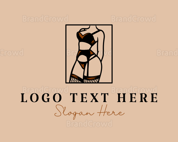 Sultry Lingerie Woman Logo