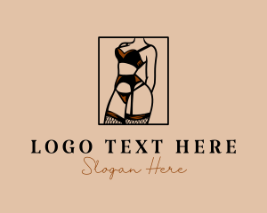 Set Logos Design Lingerie Shop Logotype Stock Vector (Royalty Free