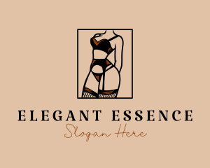 Woman - Sultry Lingerie Woman logo design