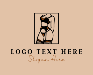 Adult - Sultry Lingerie Woman logo design