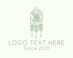 Macrame - Hanging Macrame Decor logo design