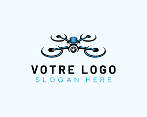 Vlogger - Surveillance Drone Videography logo design