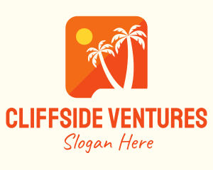 Cliff - Tropical Island App logo design