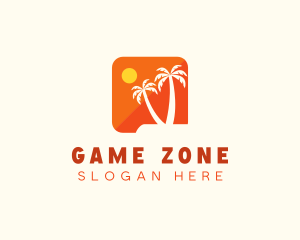 Tropical Island App logo design