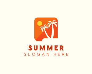 Tropical Island App logo design