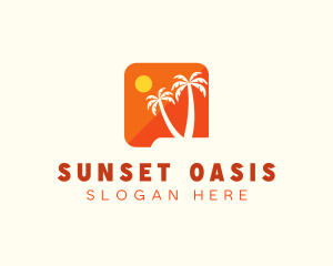 Tropical Island App logo design