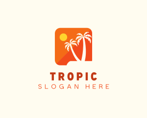 Tropical Island App logo design