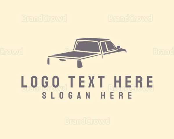 Pickup Truck Automobile Transport Logo