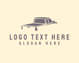 Car - Pickup Truck Automobile Transport logo design