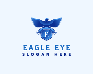 University Eagle Scroll logo design