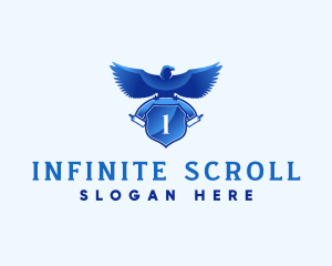 Scroll - University Eagle Scroll logo design