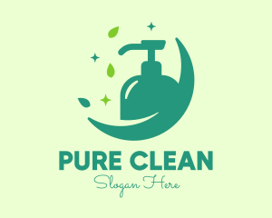 Sparkling Natural Liquid Soap logo design