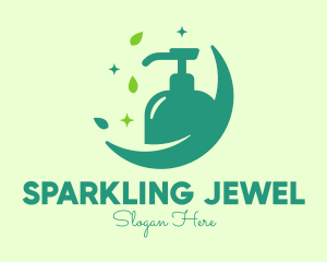 Sparkling Natural Liquid Soap logo design