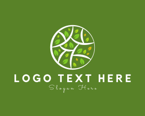 Vegan - Decorative Plant Tree logo design
