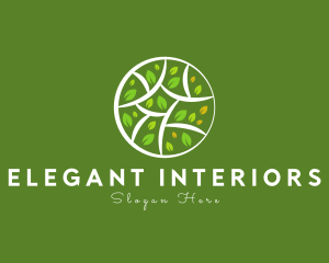 Decorative Plant Tree logo design