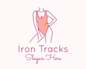 Woman Swimsuit Model logo design