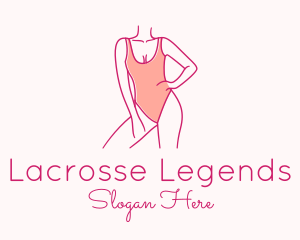 Woman Swimsuit Model logo design