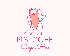 Woman Swimsuit Model logo design