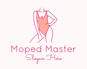 Woman Swimsuit Model logo design