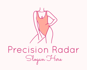 Woman Swimsuit Model logo design