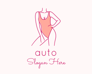 Swimwear - Woman Swimsuit Model logo design