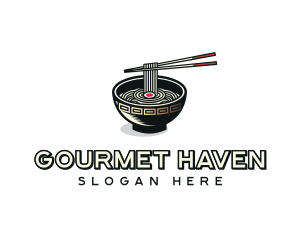 Ramen Noodles Dining logo design