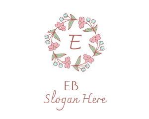 Wedding Planner - Floral Wedding Wreath logo design