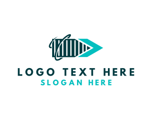 Moving - Cargo Shipping Container logo design