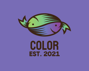 Colorful Fish Candy logo design