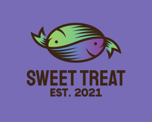 Candy - Colorful Fish Candy logo design