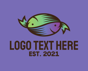 Fishes - Colorful Fish Candy logo design