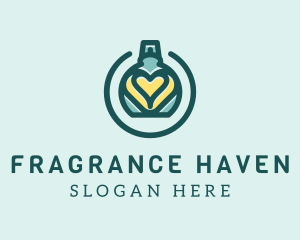 Teal Heart Cologne logo design