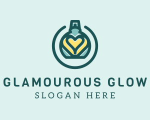 Glamourous - Teal Heart Cologne logo design