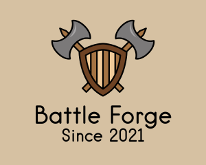 Battle Axe Shield  logo design