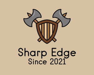 Battle Axe Shield  logo design