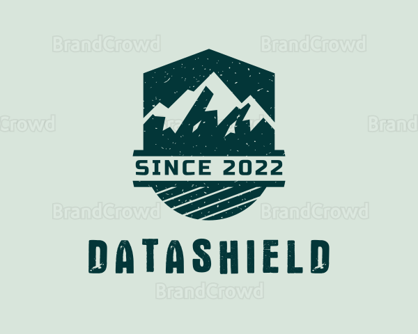 Outdoor Mountaineering Shield Logo