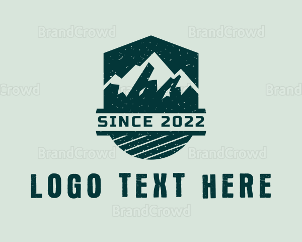 Outdoor Mountaineering Shield Logo