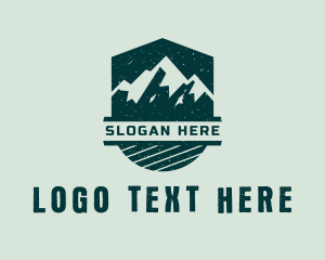 Outdoor Mountaineering Shield Logo