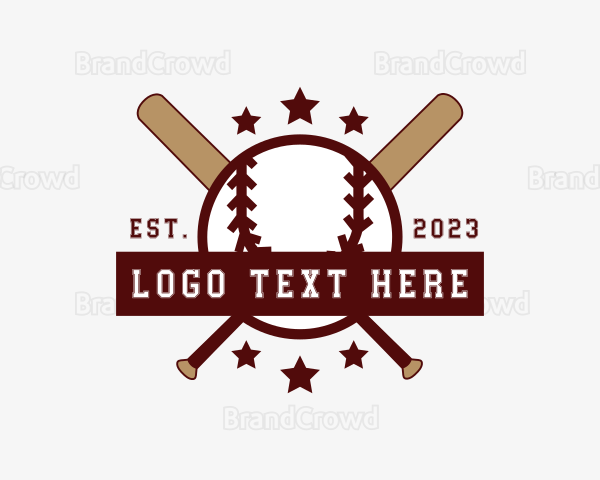 Baseball Bat Sports Club Logo