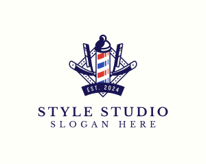 Barber Razor Styling logo design