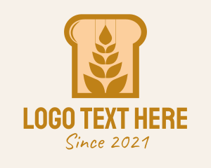 Foodie - Wheat Bread Baker logo design