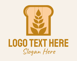 Wheat Bread Baker Logo